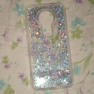 Liquid glitter Motorola G7 phone case